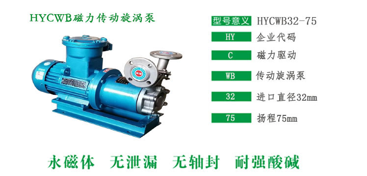 HYCWB磁力傳動旋渦泵